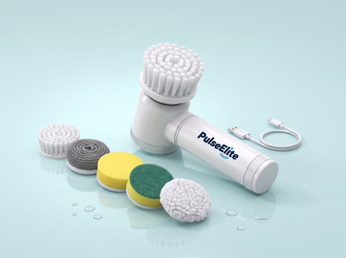 PulseElite avec ses 5 têtes et son câble USB