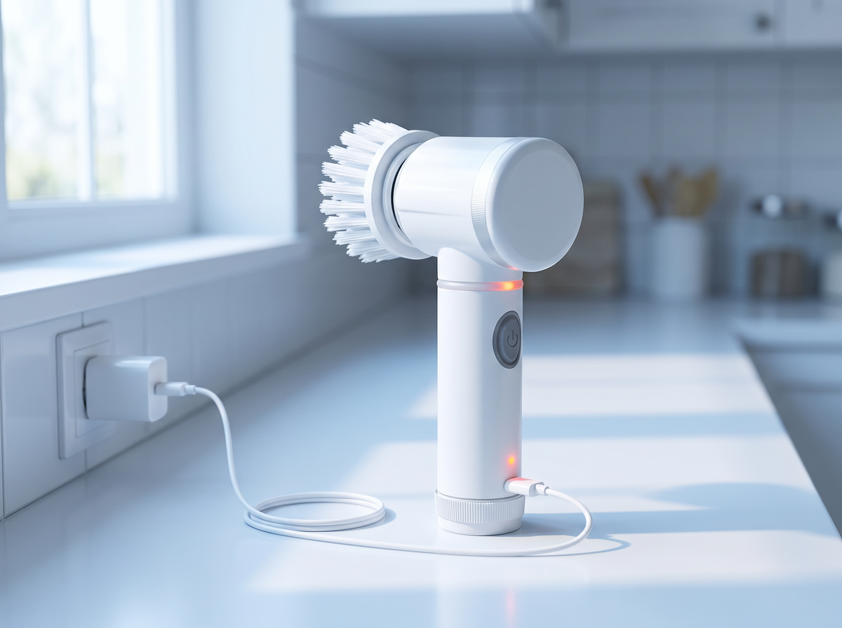 Brosse électrique PulseElite en charge par câble USB